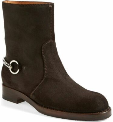 NIB GUCCI Women's Gucci Brown Suede Cocoa Susan Mid Boot EU 39 US 9