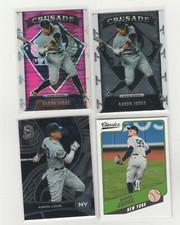 AARON JUDGE 2022 CHRONICLES RAINBOW LOT (4) CRUSADE PINK PULSAR PRIZM SPECTRA