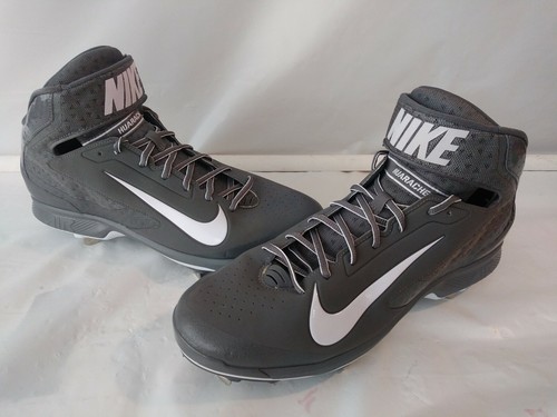 Nike Air Huarache 2KFresh Metal #467796-002 Grey Mens Baseball Cleats Size 13 - Picture 2 of 9