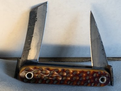 Japanese Hand Forged 2 Blade Custom Folding Pocket Knife + Free 3 Stage Sharpene