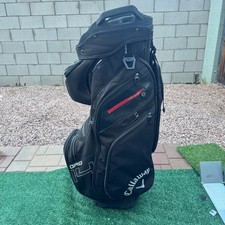 Callaway Org 14 Cart Golf Bag Waterproof Nylon Multiple Pockets Black