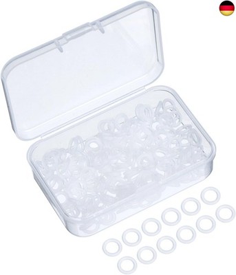200 Stück Gummi Ringe Klar Dichtung O-Ring Gummi Keyboard Dämpfer mit Kunststoff