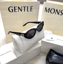 GentleMonster Duns 01 Sunglasses Black Frame Black Lenses