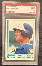 1982 Topps Baseball #668 Dale Murphy Braves PSA 9 MINT 