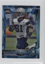 2015 Chrome Mini Rookies Hot Box Blue Diamond Refractor Deontay Greenberry 3c9
