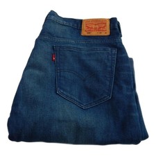 Levi 569 Straight Jeans Loose Stretch Waist 36 Leg 28 W36 L28 Zip Fly (Q8700)