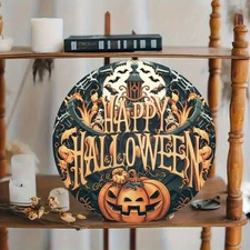 2D Flat - Halloween Christmas time2D1pc, Aluminum Foil Carving Wall Art, Durable