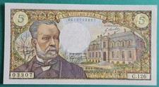 Billet 5 francs Banque de France Pasteur - 08/01/1970 - C.126 - N°03307