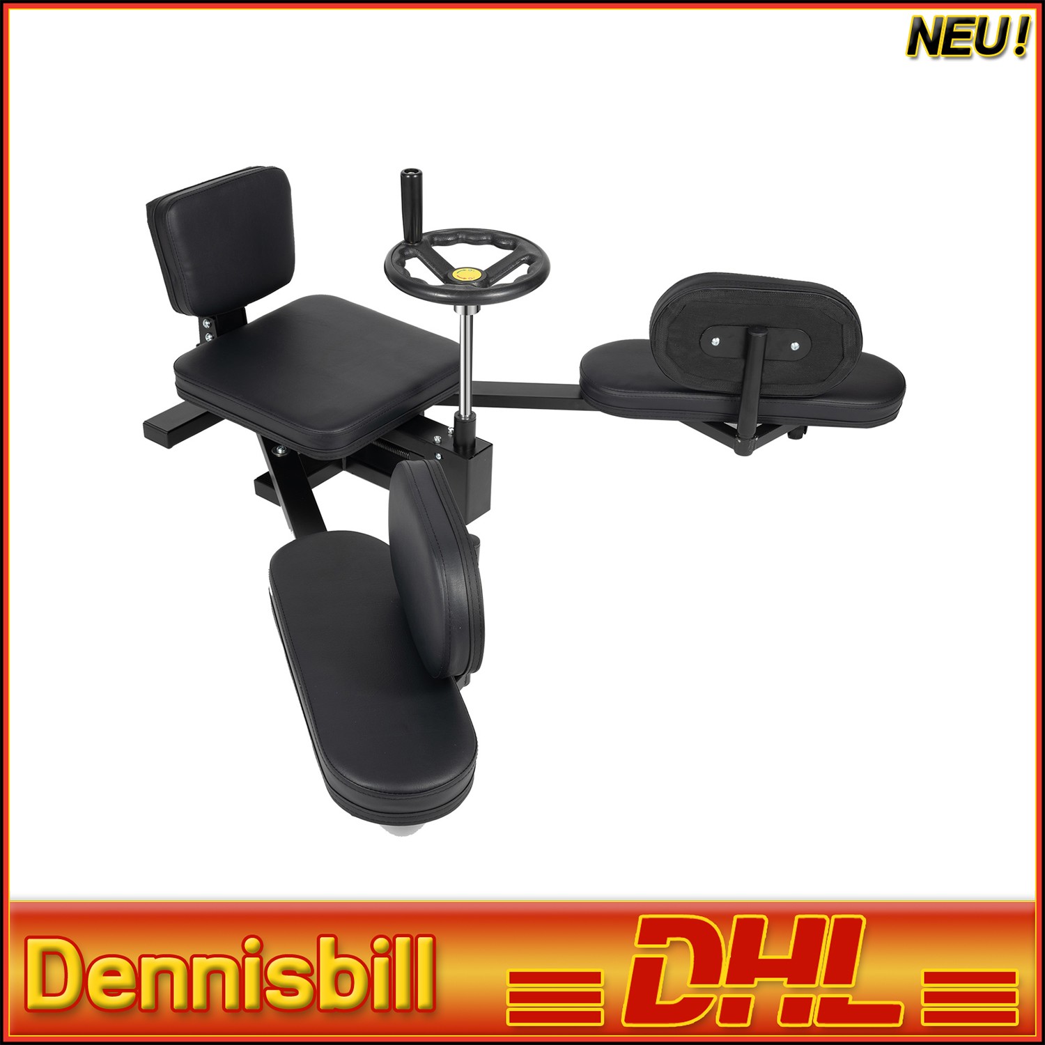 Beinstrecker Maschine 200° Beinbeuger Gym Fitness Training Spagattrainer DHL NEU