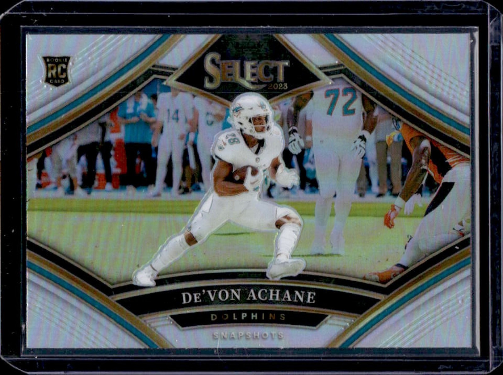2023 Select De'Von Achane Snapshots RC Silver Prizm #SS-DA Dolphins