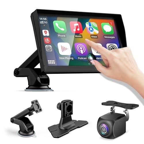 ПОРТАТИВНАЯ АВТОМОБИЛЬНАЯ СТЕРЕОСИСТЕМА OGASAMI WIRELESS APPLE CARPLAY ANDROID AUTO 7 - ЧЕРНЫЙ