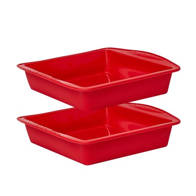 8 inch Silicone Square Cake Pan Nonstick Silicone Cake Molds, Brownie baking