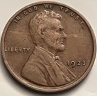 1923 Lincoln Wheat Cent - Philadelphia - Sharp Details - Wheat Penny BN685
