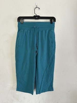 Tek Gear Essential Gear Womens Teal Pull On Thick Waistband Cropped Pants, XS