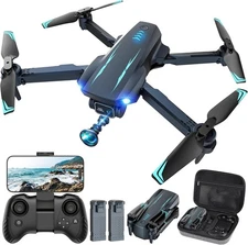 Mini Drone with 1080P Camera, FPV, 360° Flip, 2 Batteries, Kids Gift