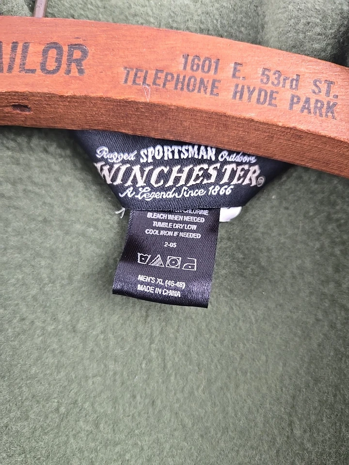 Winchester Men’s Forest Green Fleece Vest XL - Image 4 of 4