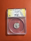 1941 Mercury Dime Certified Choice Brilliant Unc. MS 62 FSB Full Split Bands !!!