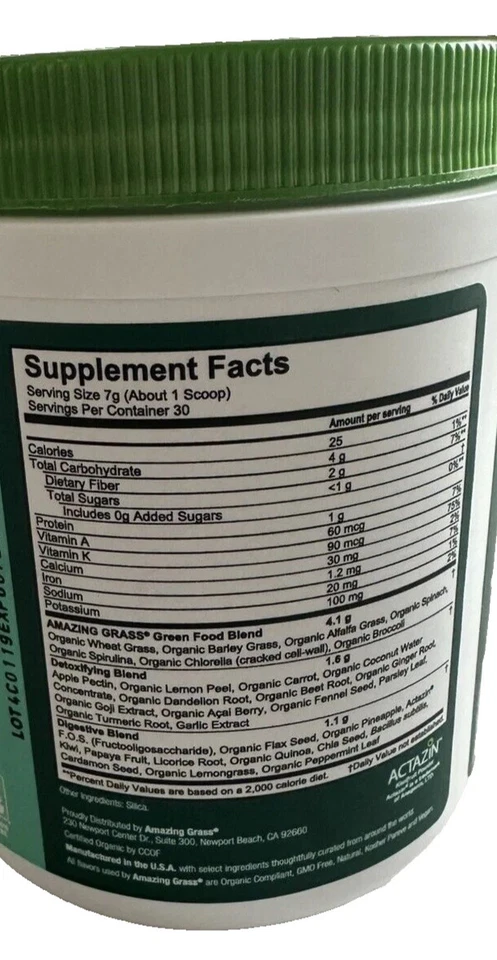 Increíble mezcla de hierbas verdes desintoxicación y digestión 30 porciones caducidad 12/2026 Foto 2 de 3