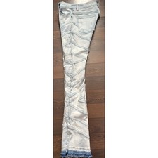 VALABASAS  CASSIUS  LIGHT WASH STACKED JEANS Sz 30x33 185