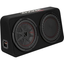 Kicker 48TCWRT102 CompRT 10" subwoofer in thin profile enclosure, 2ohm