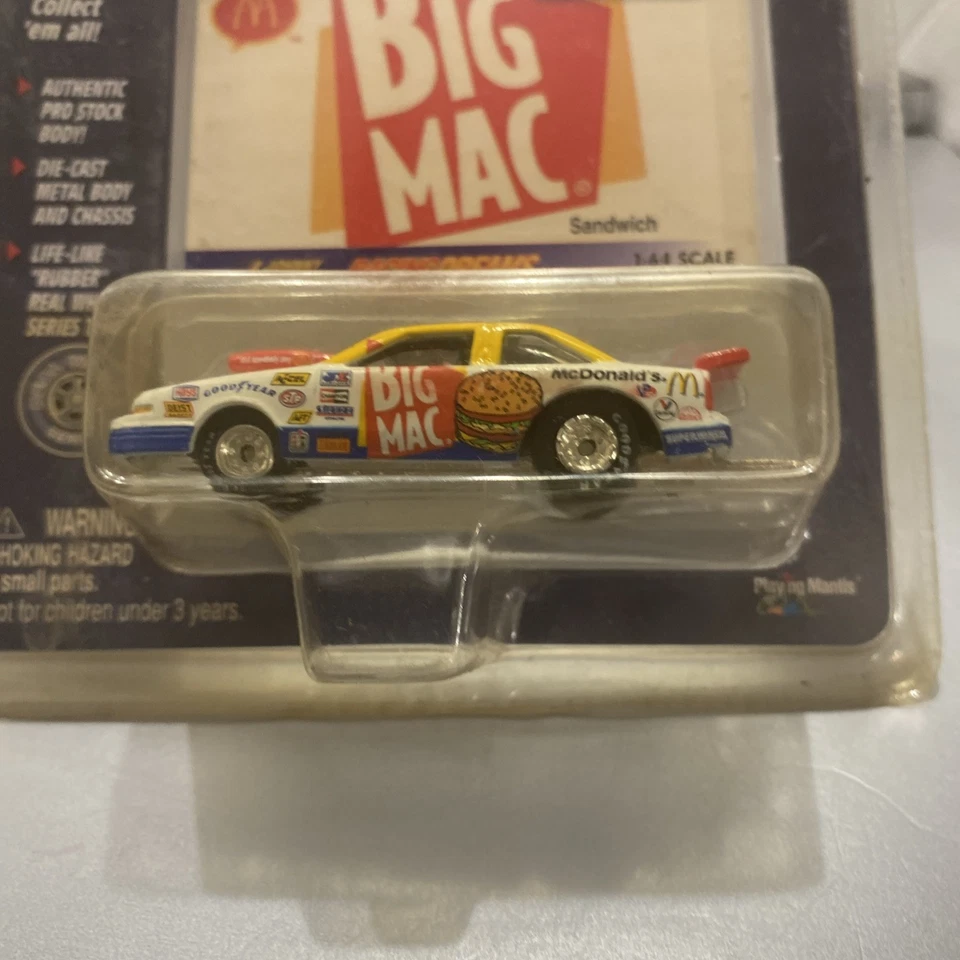 McDonalds Big Mac 1999 coche fundido a presión escala 1:64 y tarjeta nuevo en caja A11 Foto 4 de 4