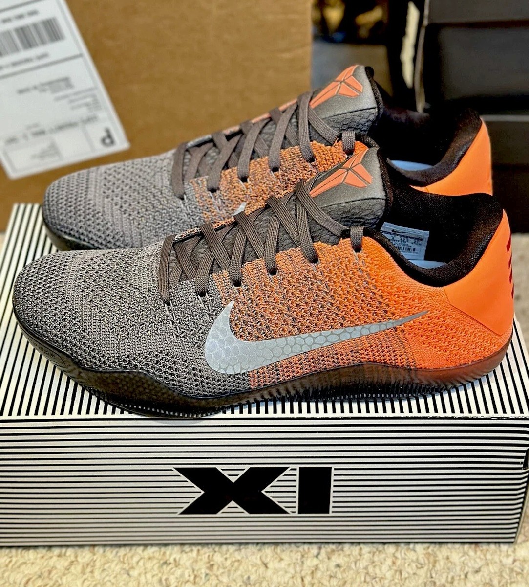 Size 9 - Nike Kobe 11 XI Easter Low Top 2016 Grey Orange 822675