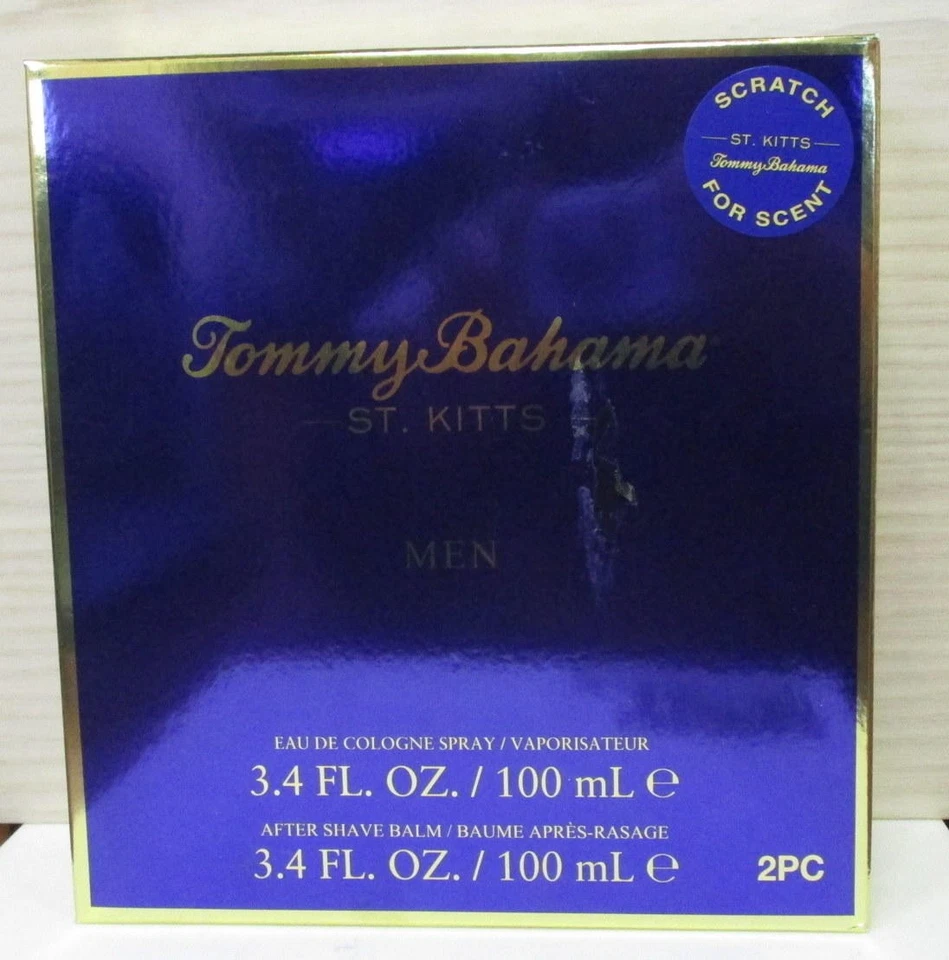 Tommy Bahama St. Kitts Set de Regalo para Hombres 3.4 OZ Colonia, Después del Afeitado Nuevo Foto 4 de 4