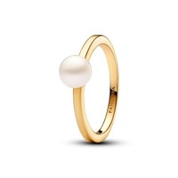 Pandora 163157C01 Ring Damen SüßWasserzuchtperle Weiß Vergoldet Gr. 56
