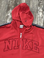 Vintage Nike Y2K Spell out Zip-Up Hoodie Trac...