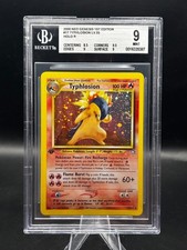TYPHLOSION T17 NEO GENESIS 1ST EDITION HOLO #17 BGS 9 W/ SWIRL! LAST PSA 9 $8K on eBay