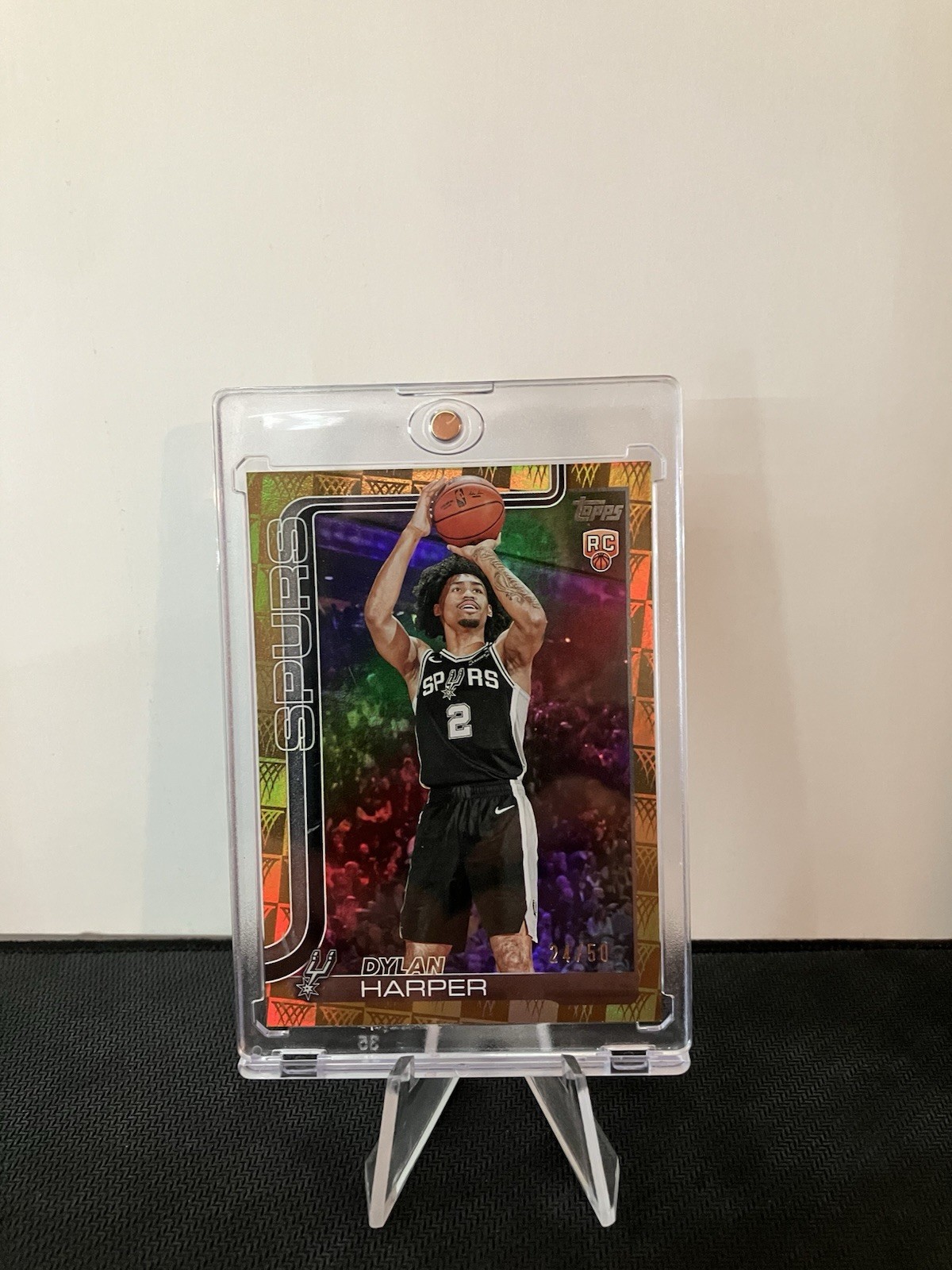 2025-26 Topps Dylan Harper #202 Gold Holofoil /50 (RC)