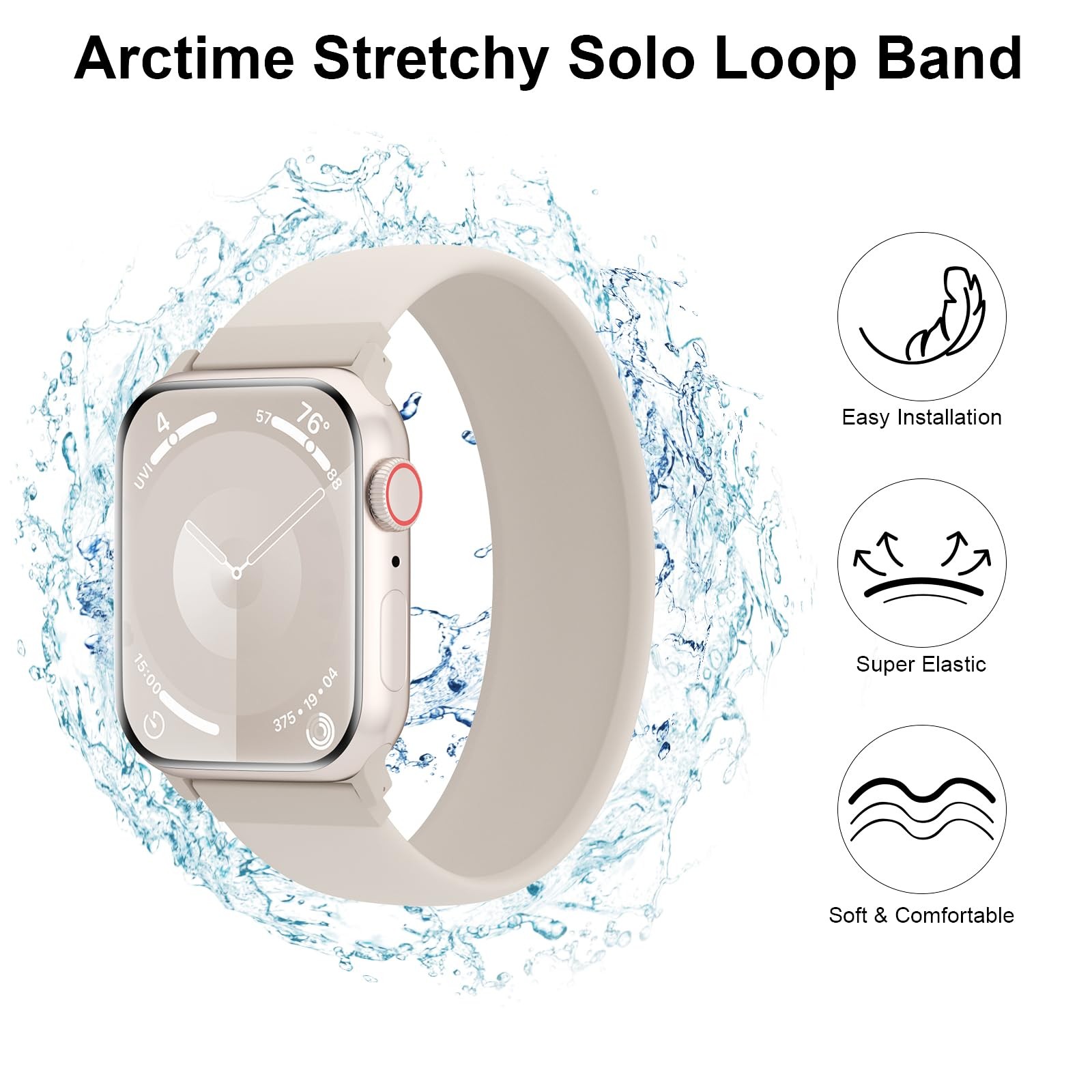 Silicone Solo Loop Bands Compatible with Watch Ba… - image 2