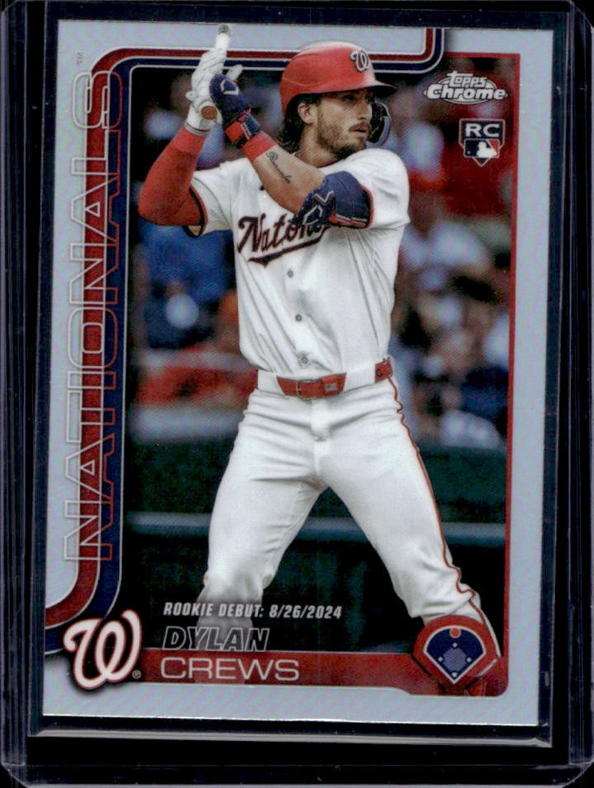 2025 Topps Chrome Update Dylan Crews RC Refractor Rookie #USC190 Nationals