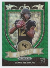2021 Panini Prizm Draft Picks Green Wave Jamie Newman Rookie Wake Forest Demon
