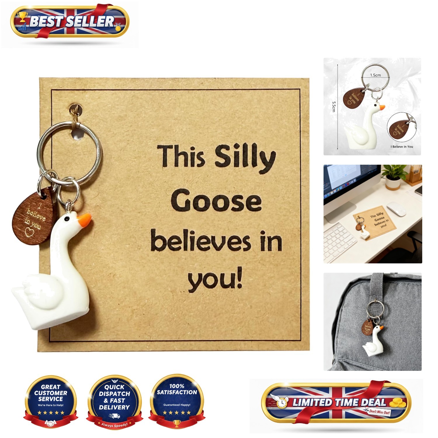 Charming Toast Keychain for Women - Perfect Congratulations & Good Luck Gift