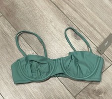 NWT J.Crew Balconette Underwire Bikini Top Green Women s 34A
