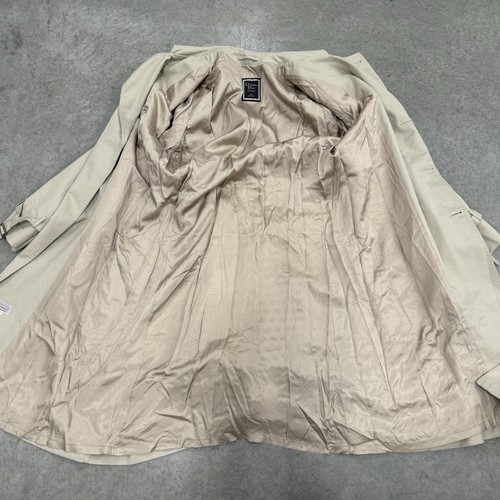 Vintage Christian Dior Monsieur Trench Coat Size 44L Tan Beige Wool USA Made - Picture 5 of 9