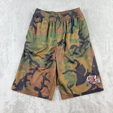 Nike Air Jordan Shorts Boys XL 13/15 Green Camo Athletic Basketball Training
