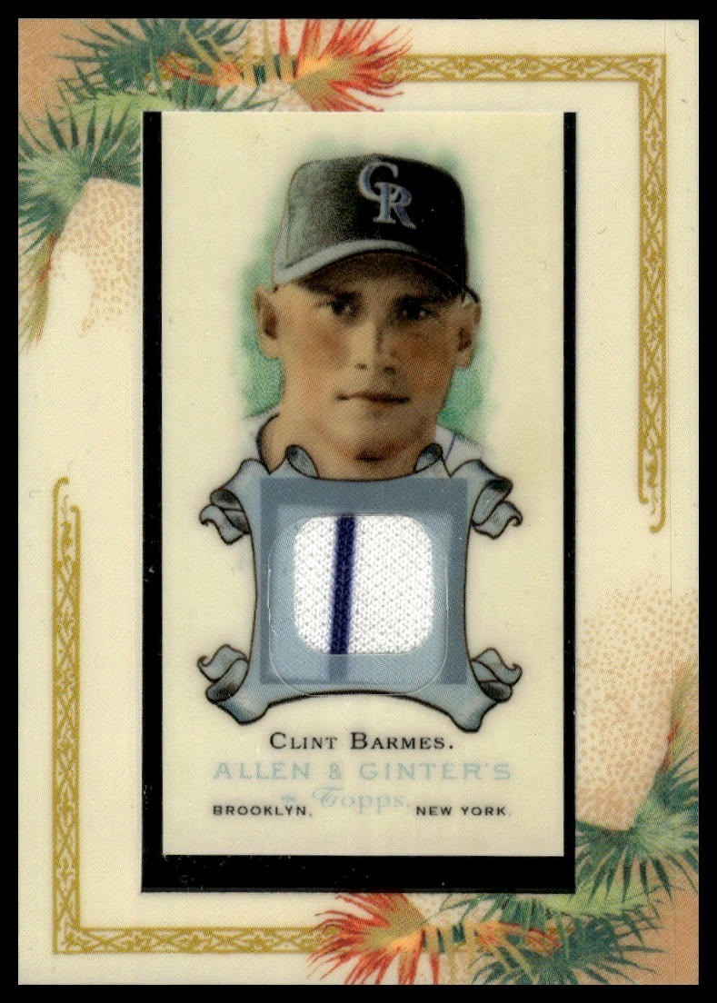 2006 Topps Allen & Ginter #AGR-CBA Clint Barmes Relics MEM