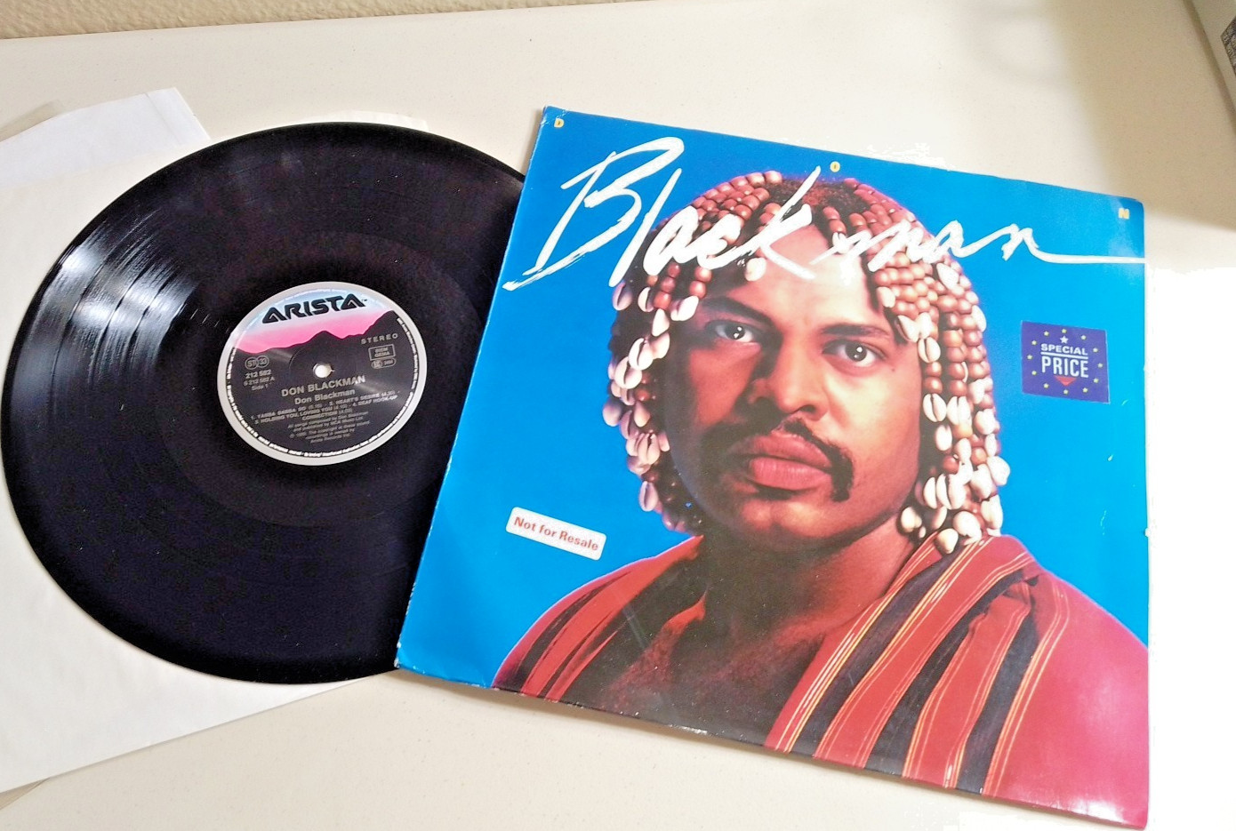 RARE 1991 UK Europe reissue 212582 DON BLACKMAN Vinyl LP Arista NOT FOR RESALE
