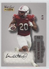 2022 Wild Card MATTE Silver - Red Foil /10 Kevin Harris Rookie Auto RC 2b7. rookie card picture