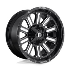 20X10 Fuel 1PC D620 HARDLINE 8X6.5 -18MM GLOSS BLACK MILLED