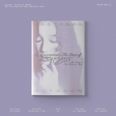 TAEYEON PANORAMA:THE BEST OF TAEYEON Album ARCHIVE Ver/CD+Photo