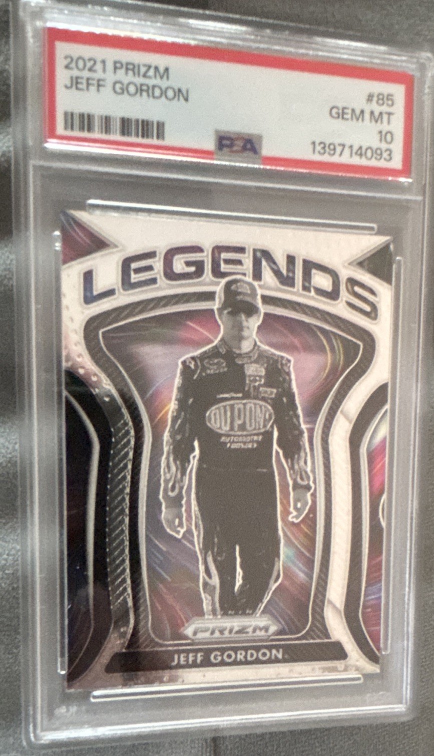 Panini Prizm 2021 Racing Legends Jeff Gordon NASCAR #85 PSA 10 Trading Card