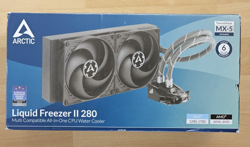 Arctic Cooling Liquid Freezer II 280 Black AMD AM4 AM5 PC CPU Wasserkühler AIO