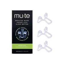 Rhinomed Mute Nasal Dilator for Snore Reduction Medium 3 pack, EXP 7/26