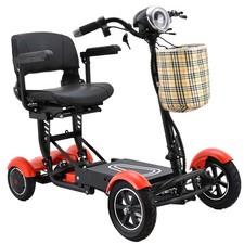 19" Wide Seat Foldable Light Mobility Scooter, 12 Miles Range, Holds 300lb