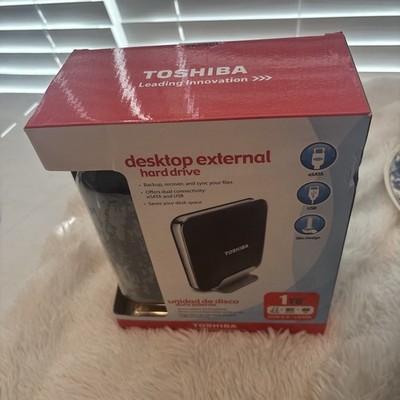 NEW Desktop External Hard Drive - Toshiba1 TBUSB 2.0/eSata, DC Power NIB item189