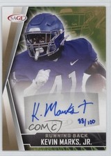 2022 SAGE Low Series Gold 88/100 Kevin Marks Jr #A-KMJ Auto 03xg
