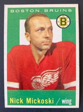 Nick Mickoski 1959-60 Topps #37 - Boston Bruins